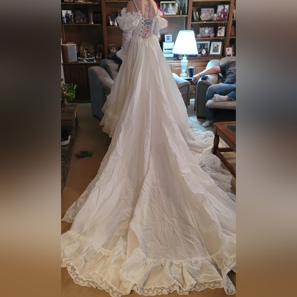 Selkie White Off-Shoulder Wedding Dress - Picture 5 of 5